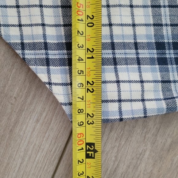 Ralph Lauren Blue Long-Sleeved Cotton Flannel Button Down Classic Fit Large - Picture 9 of 11